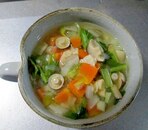 小松菜入り野菜スープ